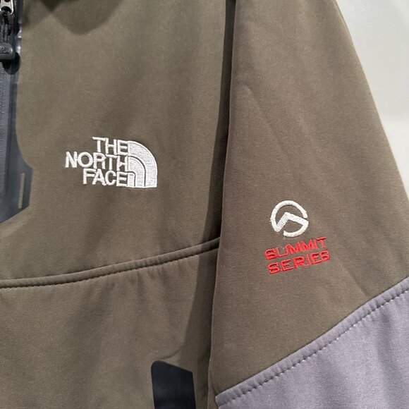 The North Face Women's Sz 3XL Summit Series Windstopper Green Jacket Zip Front - Picture 2 of 8
